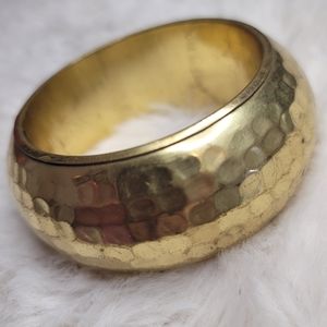 Brass Hammered Bangle